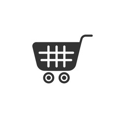 Aufkleber - Shopping cart icon in simple design. Vector illustration