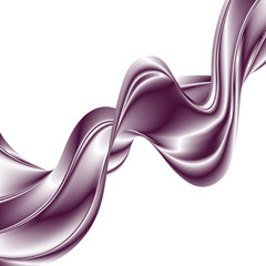 Canvas Print - Purple satin wave on a white background. Vector background for website, flyers, brochures, presentations.