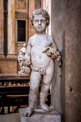 Canvas Print - Interiors of the Church of Saint Anastasia in Verona, Veneto, Italy