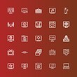 Editable 25 wide icons for web and mobile