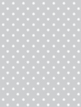 Cute Han Drawn Geometric Vector Pattern. White Abstract Stars Isolated On A Light Gray Background. Funny Infantile Style Vector Print Ideal For Fabric, Textile, Wrapping Paper.