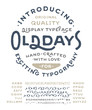 © tortugin - Hand crafted vintage typeface 'Old days'