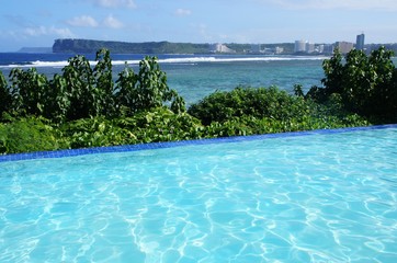 Canvas Print - the beautiful beach in guam