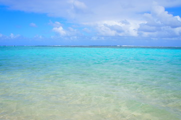 Canvas Print - the beautiful beach in guam