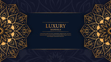 Luxury Mandala With Royal Golden Arabesque Arabic Islamic East Style Background 