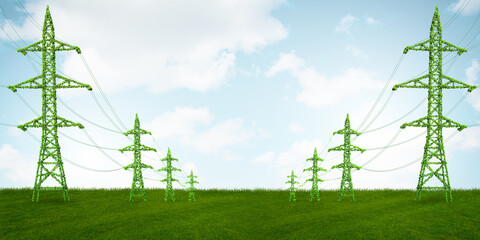 green energy concept - 3d rendering