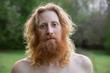 © Amanda Greene - Shirtless man with beard