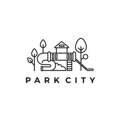 mono lin park city minimalist logo