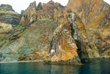 Fototapeta Na ścianę - горы стоят на море на полуострове крым 