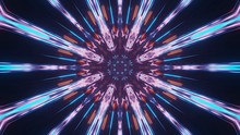 Vivid Beautiful Abstract Mandala Pattern For Background With Blue, Orange And Pink Colors