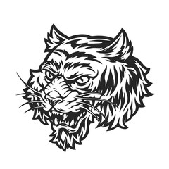 Sticker - Aggressive tiger head concept