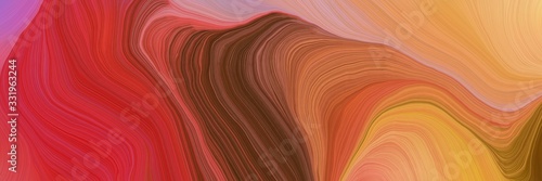 Fotomural modern landscape orientation graphic with waves