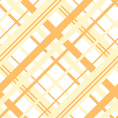 Seamless pattern in exquisite light and dark yellow and white colors for plaid, fabric, textile, clothes, tablecloth and other things. Vector image. 2