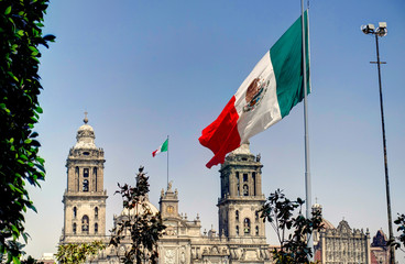 Wall Mural - Mexico City Zocalo, HDR Image