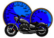 Vector Cartoon Motorbike. vector illustration design art