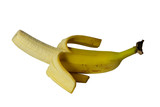 Fototapeta  - banan na białym tle 