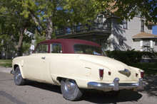 Vintage 1954 Studebaker Parked In Front Of House In Palisade Colorado, Western Colorado