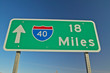 © spiritofamerica - Interstate Highway sign for Interstate 15 in Southern California in Mojave Desert
