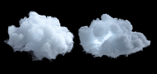 cloud isolated on black
