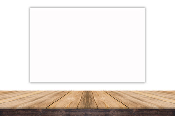 empty frame on wooden wall