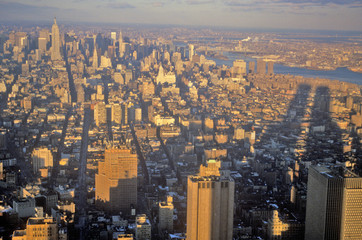 Fototapete - Skyline of Mid-town New York City, NY