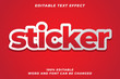 © Ferdian - Sticker text style effect Premium Vector