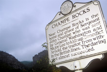 Champe Rocks, Site Of Grave Of Sergeant John Champe, Seneca Rocks, Scenic Highway Route 33, Harmon, WV