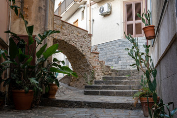 Canvas Print - The beautiful Castelmola Italy (Sicily)