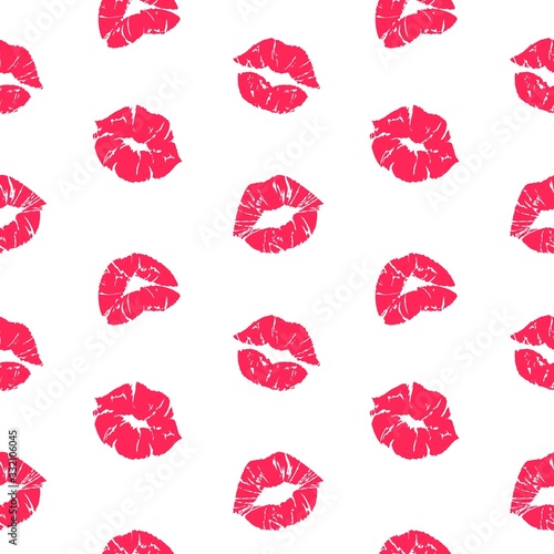 Dekoracja na wymiar  szminka-pocalunek-wzor-usta-kobiety-z-grunge-tekstur-czerwone-usta-kobiece-bezszwowa-tekstura-wektor