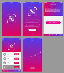 Wall Mural - analyzer app ui design app user interface