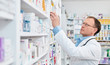 Pharmacist working in a drugstore
