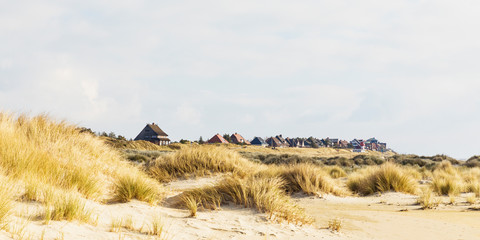 Wall Mural - Village of Wittdün on German North Sea  island of Amrum