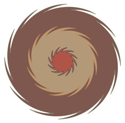 Aufkleber - Dark abstract spiral, swirl, twirl and vortex shapes