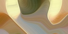 Elegant Canvas Background Graphic With Abstract Waves Design With Gray Gray, Pale Golden Rod And Dark Olive Green Color