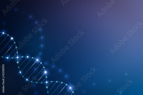 Fotomural DNA & chromosome for COVID or corona virus abstract background