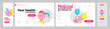 COVID-19. Flat vector illustration about coronavirus and thematic icons, in the form of a template of the site page and mobile screen. 