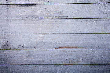 Vintage white wood background texture with knots and nail holes. Old painted wood wall. Brown abstract background. Vintage green wooden dark horizontal boards. Front view with copy space. Background f