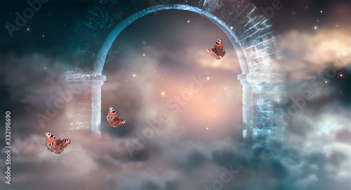 wallpapers Magical Ancient Ruins Fantasy adobe stock