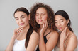 © Pixel-Shot - Beautiful young women with healthy skin on light background