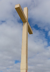 Poster - Benidorm cross located high on the hill overlooking the Spanish city