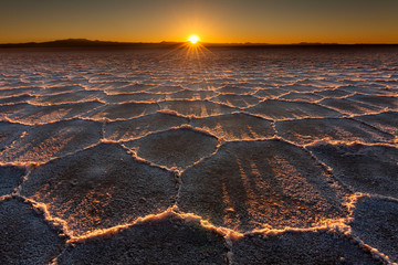 Salt flats Sunrise