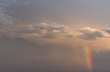 Mini rainbow in an Oklahoma stormy spring sky