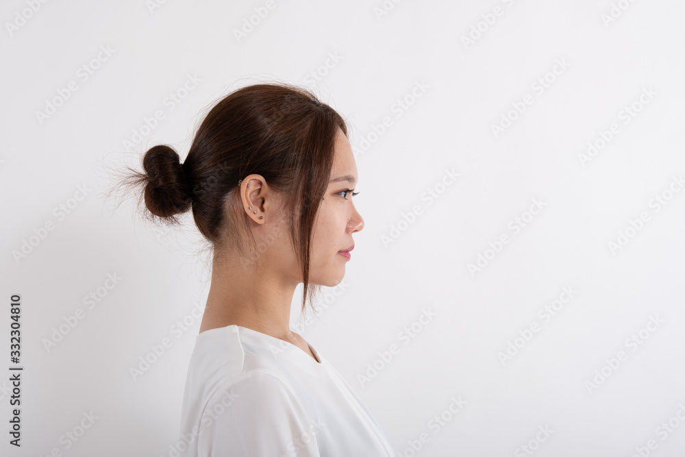 女性像横顔 女性 横顔 [5671089]の写真素材 - アフロ