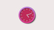 © MSH - Red 3d clock icon,White background 3d clock icon,Clock countdown images