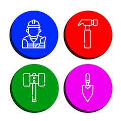 Wall Mural - renovation icon set