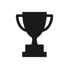 Trophy Icon In Trendy Flat Style