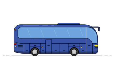 tourist bus ,passenger transport design flat style