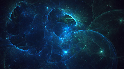 Wall Mural - 3d rendering abstract colorful fractal light background