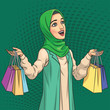 Woman with Hijab Shopping