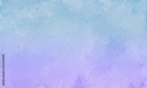 水色と紫のグラデーション水彩風背景 ベクター Stock Illustration Adobe Stock